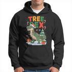 Dinosaur Christmas Jumper Xmas Tree Rex Pyjama Kapuzenpullover