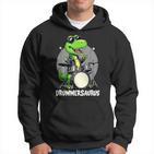 Drummer Boy Musician Drummersaurus Dinosaur Kapuzenpullover