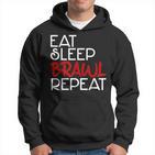 Eat Sleep Brawl Repeat Gamer Gamer Game Children's Star Kapuzenpullover