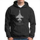 F-16 Fighting Falcon Tech Drawing Military Plane Kapuzenpullover