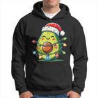 Festive Avocado Santa Christmas Lighting Kapuzenpullover