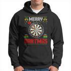 Dart Game Merry Dartmas Xmas Santa Ugly Dart's Christmas Kapuzenpullover