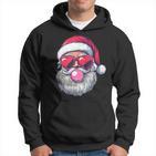 Santa Heart Sunglasses Bubblegum Christmas Santa Kapuzenpullover