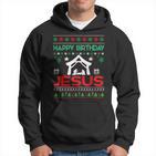 Happy Birthday Jesus Ugly Christmas Jumper Kapuzenpullover