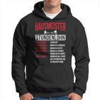 Hausmeister Hourly Wage Haustechnik Janitory Kapuzenpullover