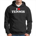 I Love Tennis Herz Kapuzenpullover