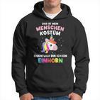 Mein Menschen Bin Einhorn For Carnival Kapuzenpullover