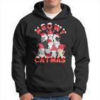 Meowy Catmas Santa Cats Reindeer Tree Christmas Kapuzenpullover