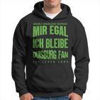 Mir Egal Ich Bleibe Duisburg Fan Football Fan Kapuzenpullover