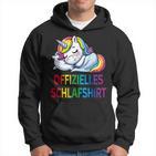 Official Sleep Unicorn Pyjamas Unicorn Kapuzenpullover