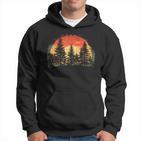 Outdoor Tree Nature Lovers Sunset Retro Forest Kapuzenpullover