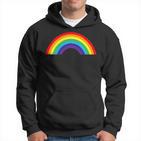 Regenbogen Mit Schönen Bunten Farben Retrointage Kapuzenpullover