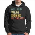 Roger Lustiger Spruch Nameorname Kapuzenpullover