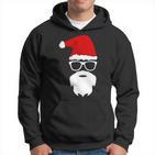 Santa Claus Christmas Hat Beard Sunglasses Christmas Kapuzenpullover