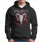 Satanist Baphomet 666 Satanism Satan Loves Me Kapuzenpullover