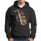 Saxophone Colourful Musician Saxophone For Saxophonists Kapuzenpullover