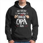 So Sieht Ein Richtig Cooler Opa Aus Bester Opa Grandpa Kapuzenpullover