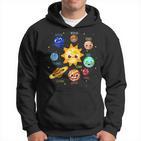 Sonnensystem Planet Weltraum Planeten Kinder Astronaut Kapuzenpullover