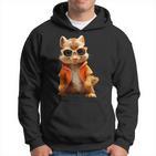 Squirrel With Sunglasses Animal Lovers Cute Rodent Kapuzenpullover