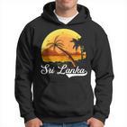 Sri Lanka Palm Tree Ocean Summer Holiday Sri Lanka S Kapuzenpullover