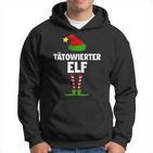 Tattooed Elf Partner Look Elves Family Outfit Christmas Kapuzenpullover