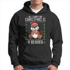 Ugly Xmas Sweater Christmas Beavers Lover Kapuzenpullover