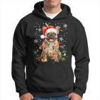 Xmas Lighting Santa French Bulldog Dog Christmas Kapuzenpullover