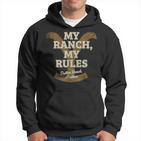 Yellowstone My Ranch My Rules Dutton Ranch Big Chest Logo Kapuzenpullover