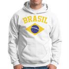 Brazilian National Flagintage Patriotic Football Brazil Green Kapuzenpullover