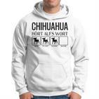 Chihuahua Hört Auf Wort Chihuahua Gray Kapuzenpullover