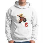 Children's 6Th Birthday Aus Dem Weg Ich Bin Schon 6 Years Motorcycle Kapuzenpullover