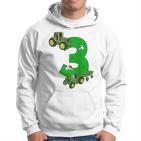 Children's Birthday 3 Years Tractor Tractor 3Rd Birthday Kapuzenpullover