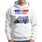 Children's Cool Police Motif With Car Kapuzenpullover