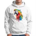 Colourful Parrot Watercolor Kapuzenpullover