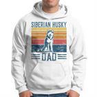 Dog Husky Papa -Intage Siberian Husky Dad Kapuzenpullover