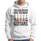 Never Too Many Guitars Guitar Kapuzenpullover