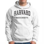 Harvard Massachusetts Maintage Athletic Sports Gray Kapuzenpullover