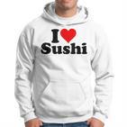 Japanese Food I Love Heart Sushi Kapuzenpullover