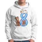 Kinder 8 Geburtstag Junge Hunde Outfit 8 Jahre Alt Welpe Kapuzenpullover