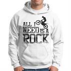 All I Need Is A Rock Trial Bike Motorcycle Kapuzenpullover