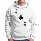 Playing Card Cross Bube Card Game Day Carnival Costume Kapuzenpullover