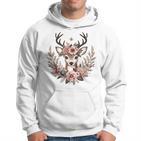 Reh Damen Reh Kostüm Kinder Carnival Reindeer Kapuzenpullover