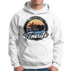 Teneriffa Puerto De La Cruz With Coordinates Gray Kapuzenpullover