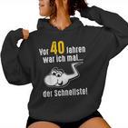 40Th Birthday Man Woman 40 Years 1984 Decorative  Kapuzenpullover für Damen