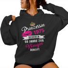 50Th Birthday Woman  1975 Princess 50 Years Kapuzenpullover für Damen