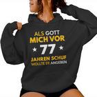 77Th Birthday Man Woman 77 Years 1946 Decorative  Kapuzenpullover für Damen