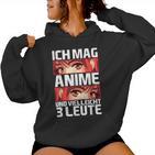 I Like Anime And 3 People Manga Japan Women's Children's Kapuzenpullover für Damen