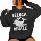 Beluga Whale Ocean Animal Lover Sea Animal Mammal Beluga Kapuzenpullover für Damen