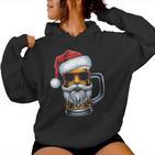 Cool Christmas Cool Santa Claus Beer Christmas Kapuzenpullover für Damen