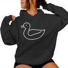 Duck Minimalism Kapuzenpullover für Damen